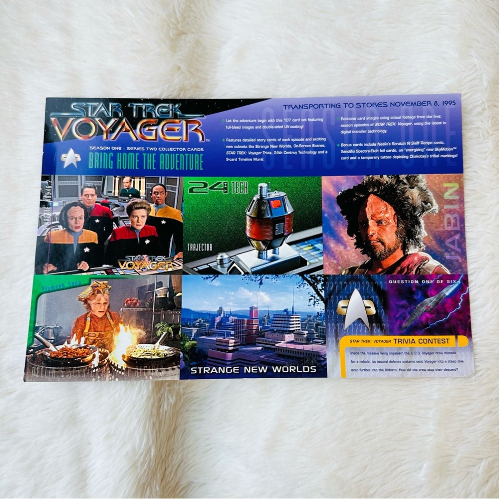 ๐ STAR TREK 1995 TRADING CARDS ๐ฅ NEXT GENERATION SEASON 1 ๐ฅ 5 UNCUT PROMO - Picture 1 of 6